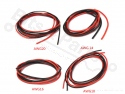 Silicone wire set multi-core 10AWG 1 meter - red + black